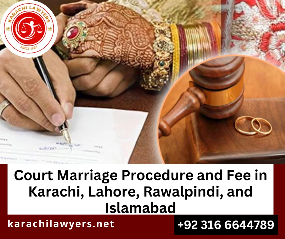 Court Marriage Fees in Pakistan